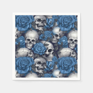 Een Schedel en Rozen Serie Ontwerp 12 Servet