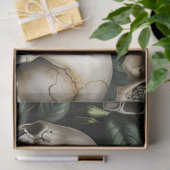 Een schedel en Rozen serie ontwerp 7 Tissuepapier (Geschenk)