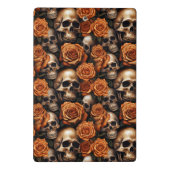 Een schedel en Rozen serie ontwerp 9 Mini Klembord (Achterkant)