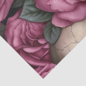 Een schedel en Rozen Series Design 5 Tissuepapier (Detail)