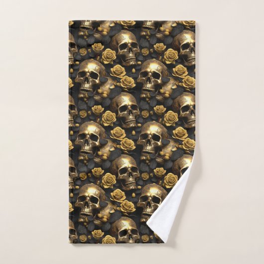 Een schedel en Rozen Series Design 8 Bad Handdoek (Handdoek)