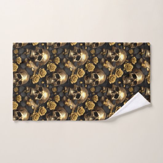Een schedel en Rozen Series Design 8 Bad Handdoek (Handdoek)