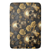 Een schedel en Rozen Series Design 8 Badmat (Voorkant Verticaal)
