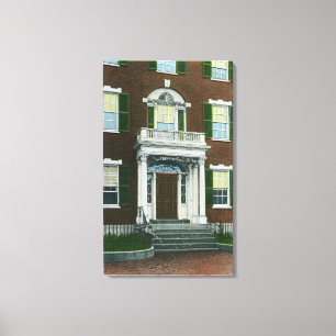 Een scheerhaas, Salem Doorway Uitzicht Canvas Afdruk