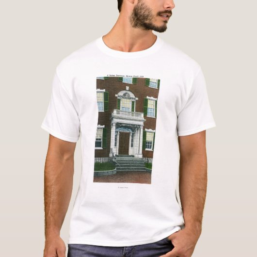 Een scheerhaas, Salem Doorway Uitzicht T-shirt (Voorkant)