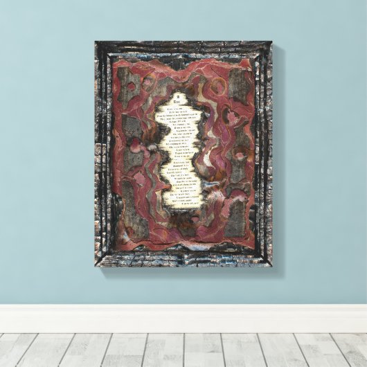 Een scheur canvas afdruk (Insitu (Houten vloer))