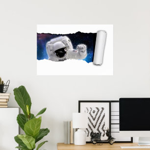 Een scheur in de ruimte - Astronaut Alien Encounte Poster
