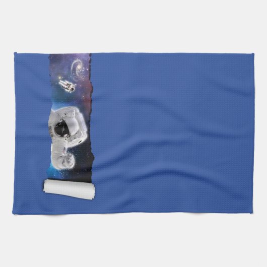 Een scheur in de ruimte - Astronaut Alien Encounte Theedoek (Horizontaal)
