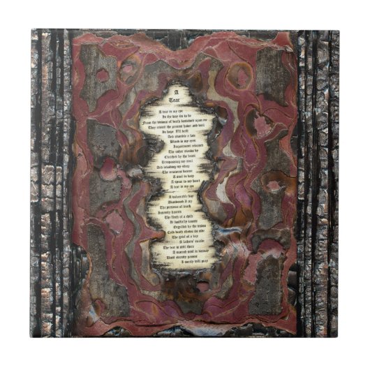 Een scheur tegeltje (Voorkant)