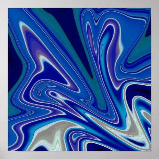 Een scheut blauw poster (Voorkant)