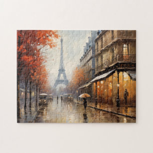 Een Schilderachtig Herfst in de Lichtstad, Parijs Legpuzzel