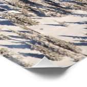 Een Schilderachtig Uitzicht van Snowy-bergen en -b Perfect Poster (Hoek)