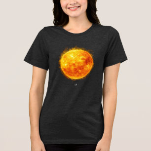 Een schilderij van de zon in de ruimte Tri-Blend shirt