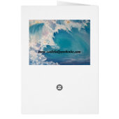 Een schilderij van een golflengte met goud (Achterkant)