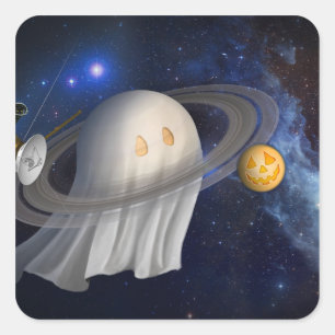 Een schilderij van een kunstenaar vierkante sticker