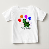Een schildpad en ballonnen T-shirt