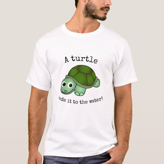 Een schildpad heeft het gemaakt! t-shirt (Voorkant)