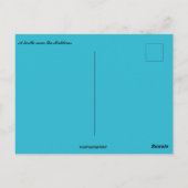 Een schildpad in de buurt van de Malediven Briefkaart (Achterkant)