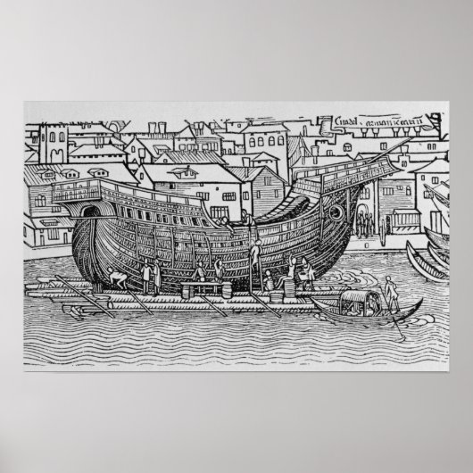 Een schip bouwen poster (Voorkant)