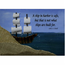 Een schip in de haven is veilig