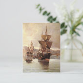 een schip in zee 04 briefkaart (Staand voorkant)