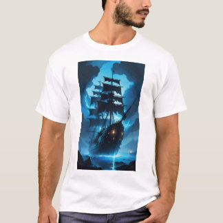 een schip vol geesten, een piratenschip, een schip t-shirt