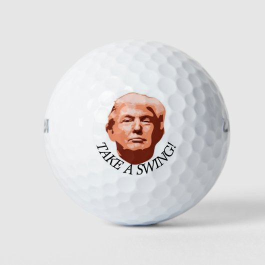 EEN SCHOMMEL NAAR TRUMP GOLFBALLEN (Voorkant)