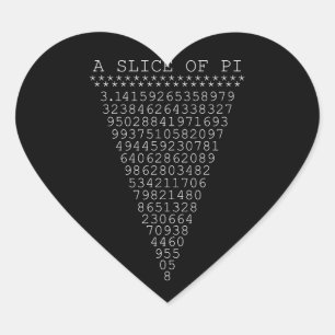 Een schonere snice van Pi Hart Sticker