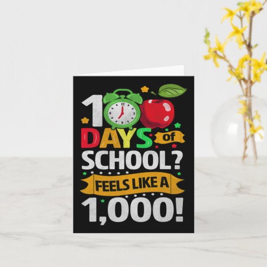 Een schooldag voelt als een 1 kaart (Gele Bloem)