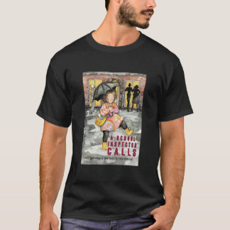 Een schoolinspecteur belt t-shirt