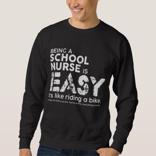 Een schoolverpleegster zijn is makkelijk, het is a trui (Voorkant)
