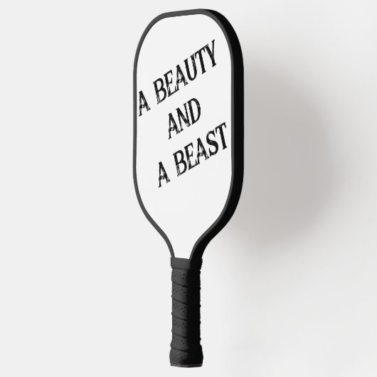 Een schoonheid en een beest pickleball paddle (Links)