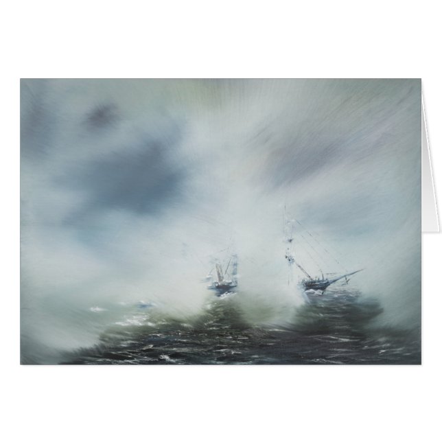 Een schoonmaakactie in de zee mist Kapitein (Voorkant Horizontaal)