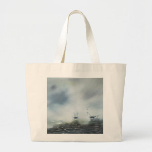 Een schoonmaakactie in de zee mist Kapitein Grote Tote Bag