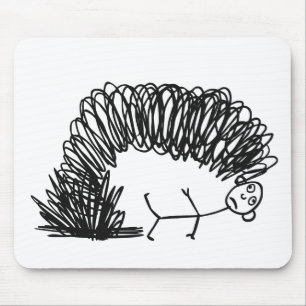 Een schoorsteentekening muismat