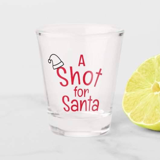 Een schot voor Kerstman, Kerstmis Shot glas (Voorkant)
