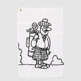 Een Schotse golfer Golfhanddoek