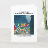 EEN SCHRIFT VOOR UW 1e VERJAARDAG Kaart (Voorkant)