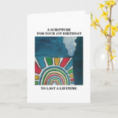 EEN SCHRIFT VOOR UW 1e VERJAARDAG Kaart (Gele Bloem)