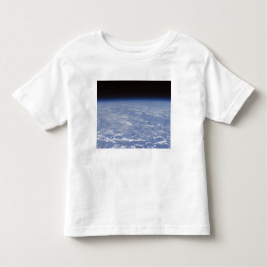 Een schuchtere uitzicht van de atmosfeer op aarde kinder shirts (Voorkant)