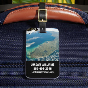 Een schuine Florida, aan de zuidoostelijke kust Bagagelabel