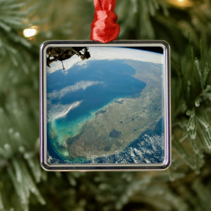 Een schuine Florida, aan de zuidoostelijke kust Metalen Ornament