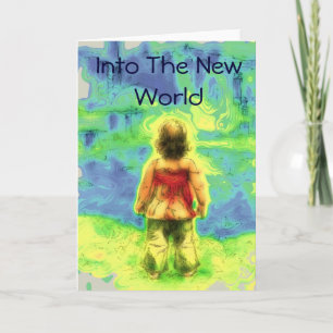 Een Sci-fi Nieuwe Baby / Verjaardags Meisje Kaart