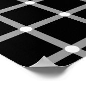 Een scintillerende zwarte en witte netoptische ill poster (Hoek)