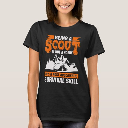 Een scout zijn is geen hobbycouting t-shirt (Voorkant)