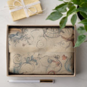 Een Scrappy nautische serie ontwerp 1 Tissuepapier (Geschenk)