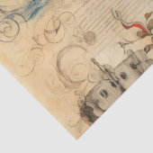 Een Scrappy nautische serie ontwerp 1 Tissuepapier (Detail)