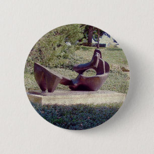 Een sculptuur in Kansas City Ronde Button 5,7 Cm
