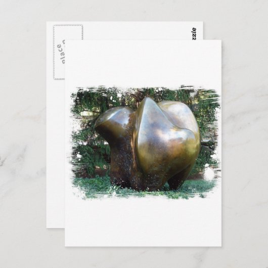 Een sculptuur van de stad Kansas in het park Briefkaart (Voorkant / Achterkant)