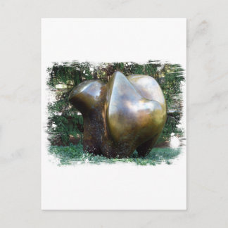 Een sculptuur van de stad Kansas in het park Briefkaart